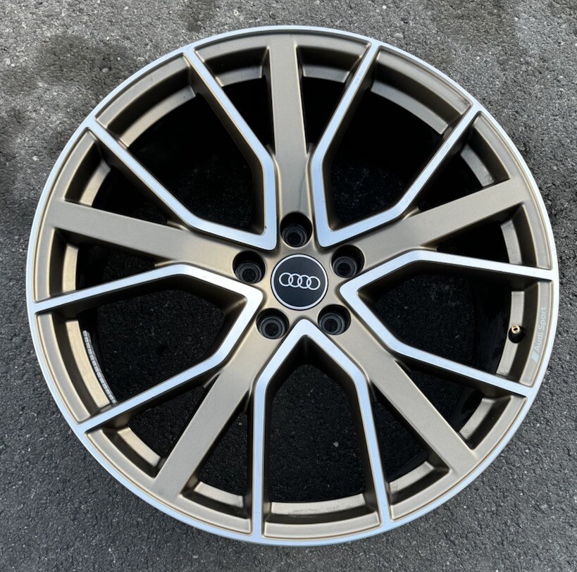 GENUINE (1) ALLOY RIMS 20 INCH AUDI Q7 SQ7 BRONZE & SILVER