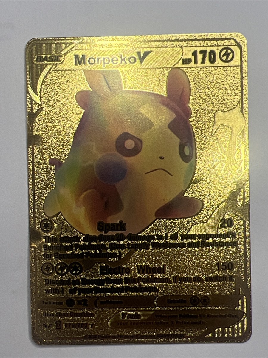 Pokémon Morpeko V Pokemon Gold Foil Card 079/202 HP170 *FSCardz