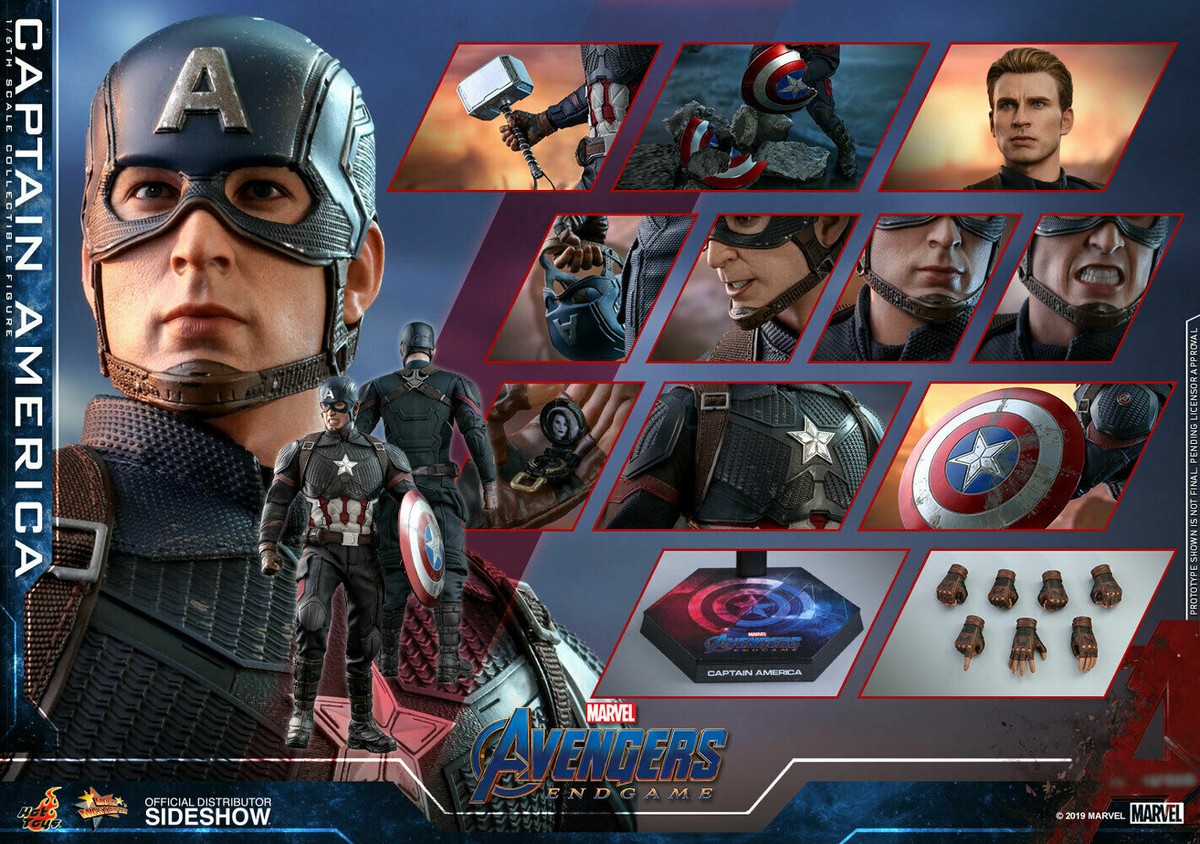 Hot Toys Avengers MMS536 Captain America Endgame 1/6 Scale