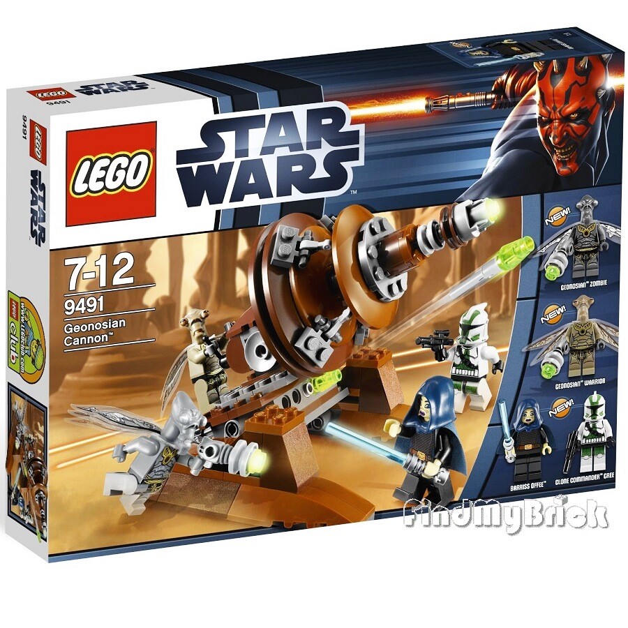 NEW - LEGO 9491 Star Wars Geonosian Cannon Commander Gree Set