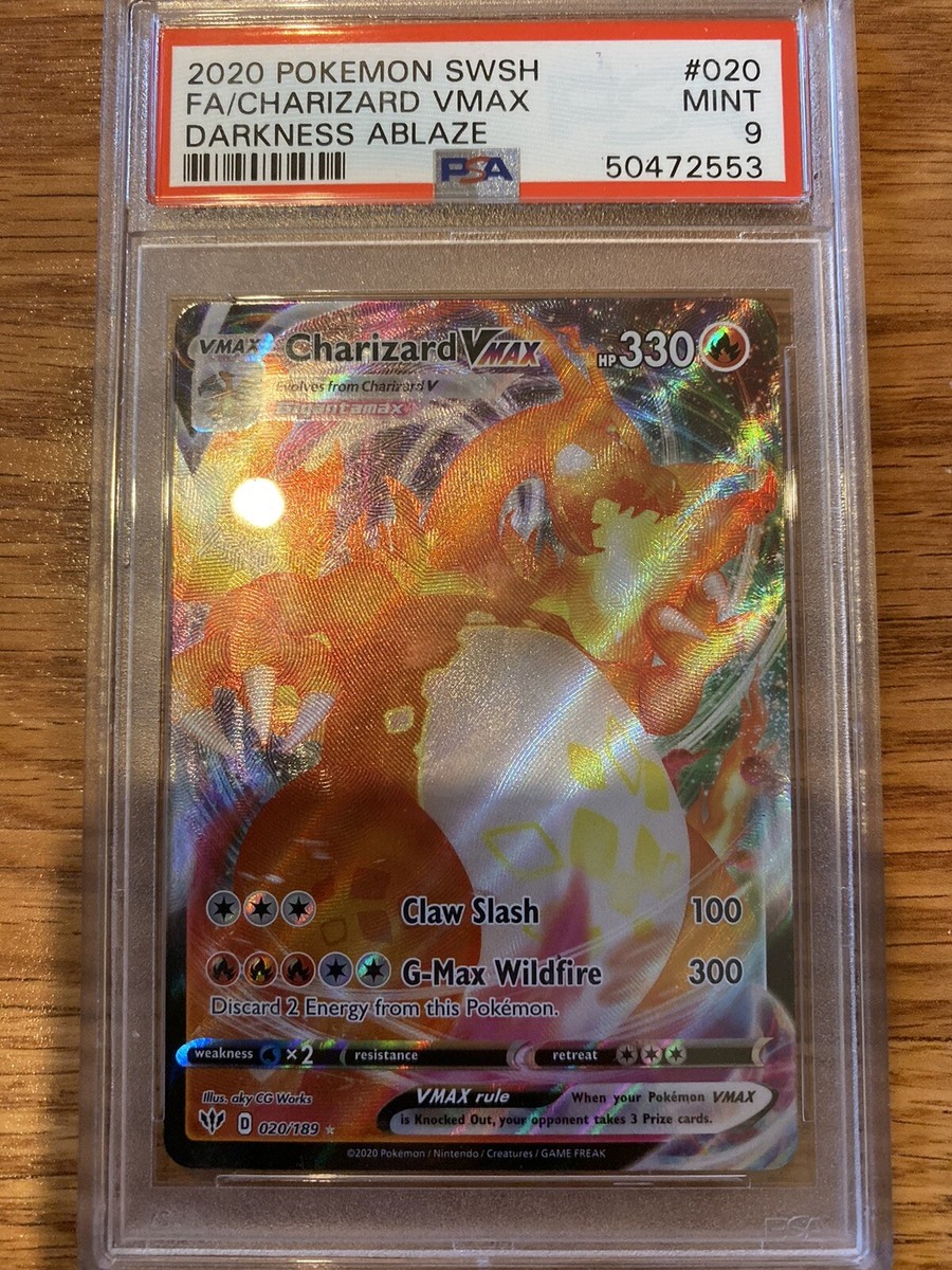 Charizard Vmax PSA 9 020/189 Darkness Ablaze Pokemon | eBay
