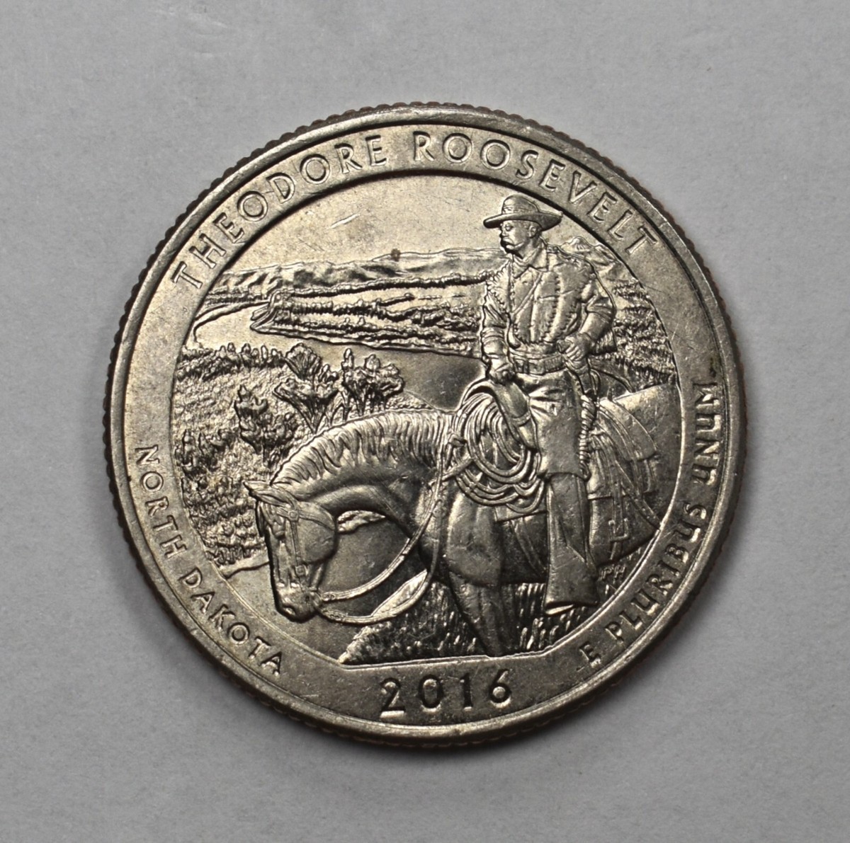 2016 P Theodore Roosevelt Quarter Die Cracks-Die Chips Double Die