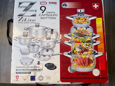 Kitchen Swiss ROYAL QUALITY Zurich Z LINE INOX ECOLOGY Cookware