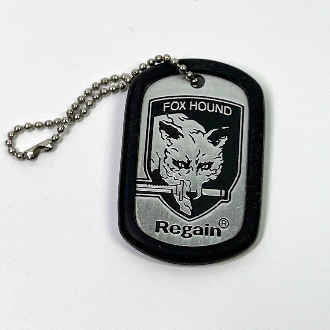 Set of 3】 Metal Gear Solid FOX HOUND Dog Tag Keychain Snake