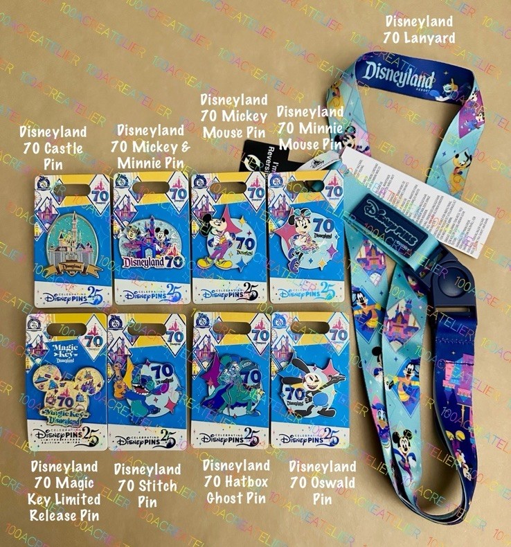 Disney Parks Disneyland 70th Anniversary Celebration Pin All