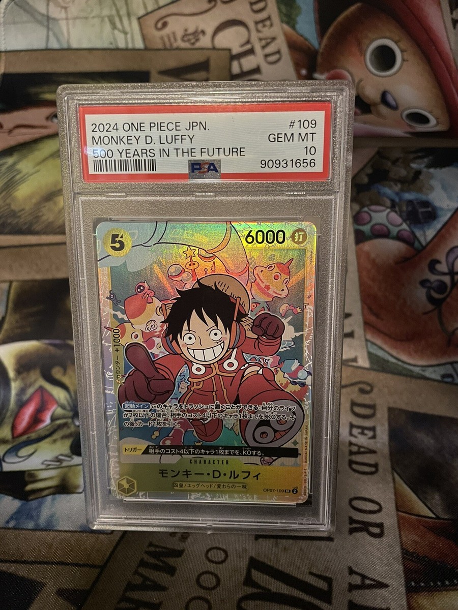 PSA 10 Monkey D. Luffy OP07-109 One Piece Japanese Error | eBay