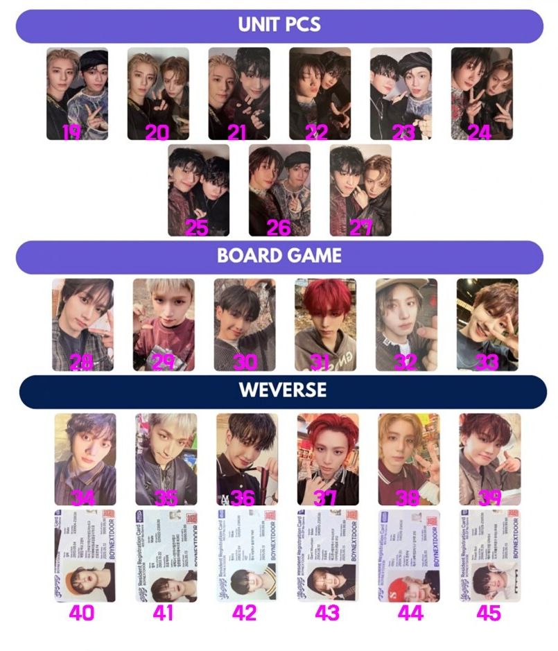Boy Next Door - Album No Genre Official Photocard KPOP KOR SELLER