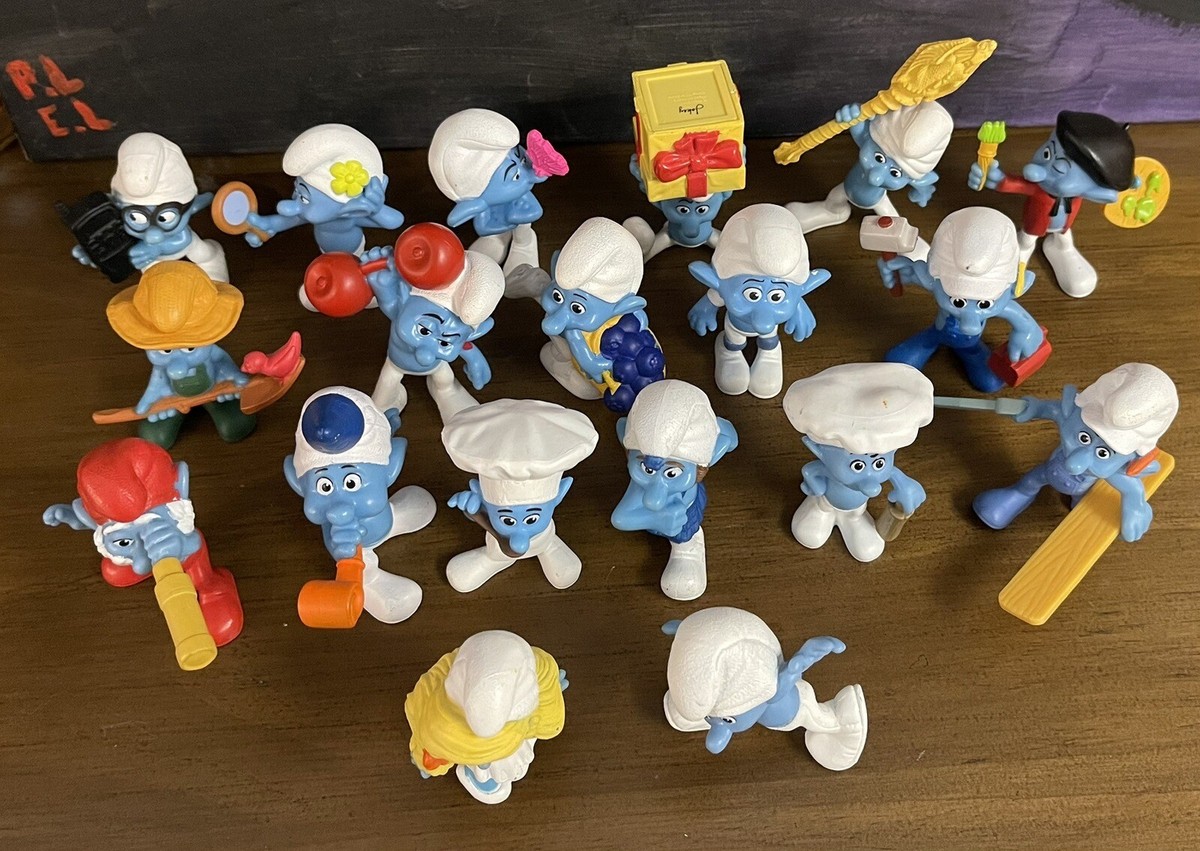 Vintage McDonalds 2011 Happy Meal The Smurfs Complete 19 Different