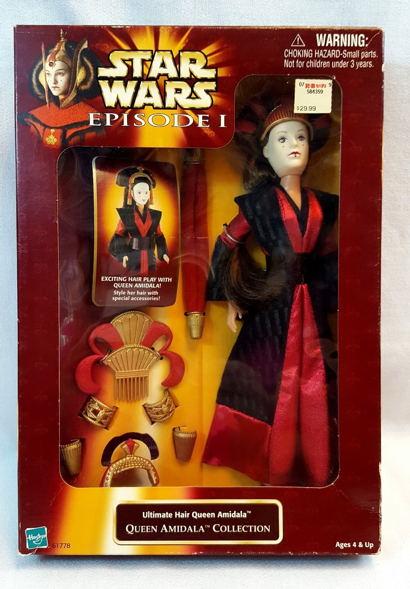 Vintage 1998 Star Wars ULTIMATE HAIR QUEEN AMIDALA Collection 12
