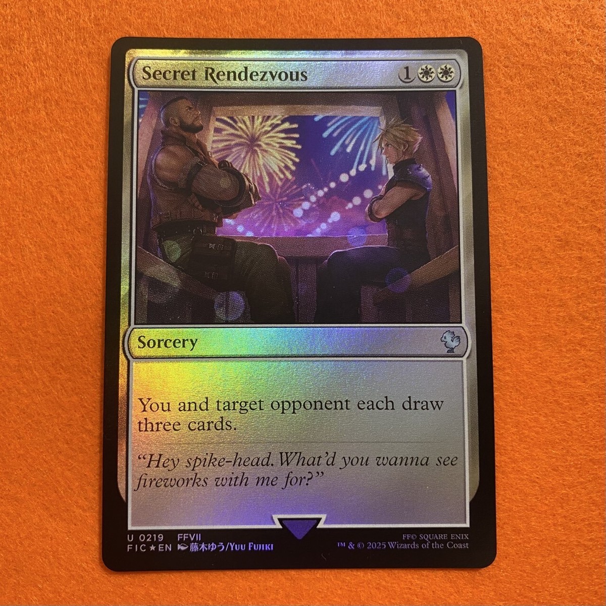 FOIL x3 + Tifa] Secret Rendezvous Set MTG Final Fantasy VII Cloud