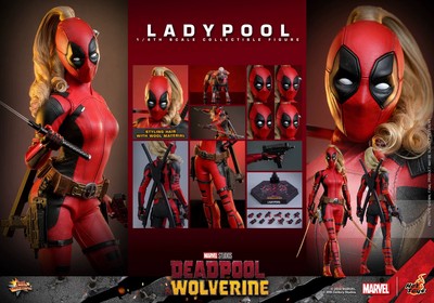 Hot Toys MMS747 Lady Deadpool 1/6 From Deadpool & Wolverine action