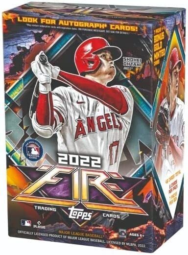 2022 Topps MLB Fire Baseball Trading Card Hobby Box for sale
