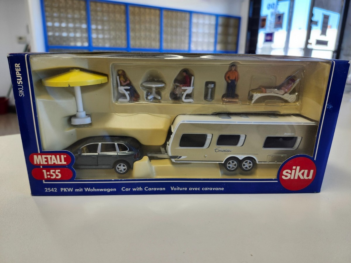 Siku Car with Caravan Figurine Set | eBay
