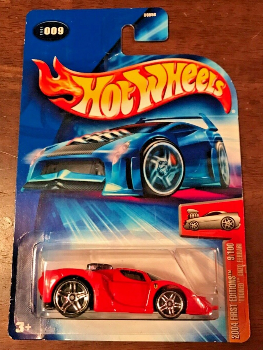 Hot Wheels Tooned Enzo Ferrari #009 HW '04 First Editions 9/100