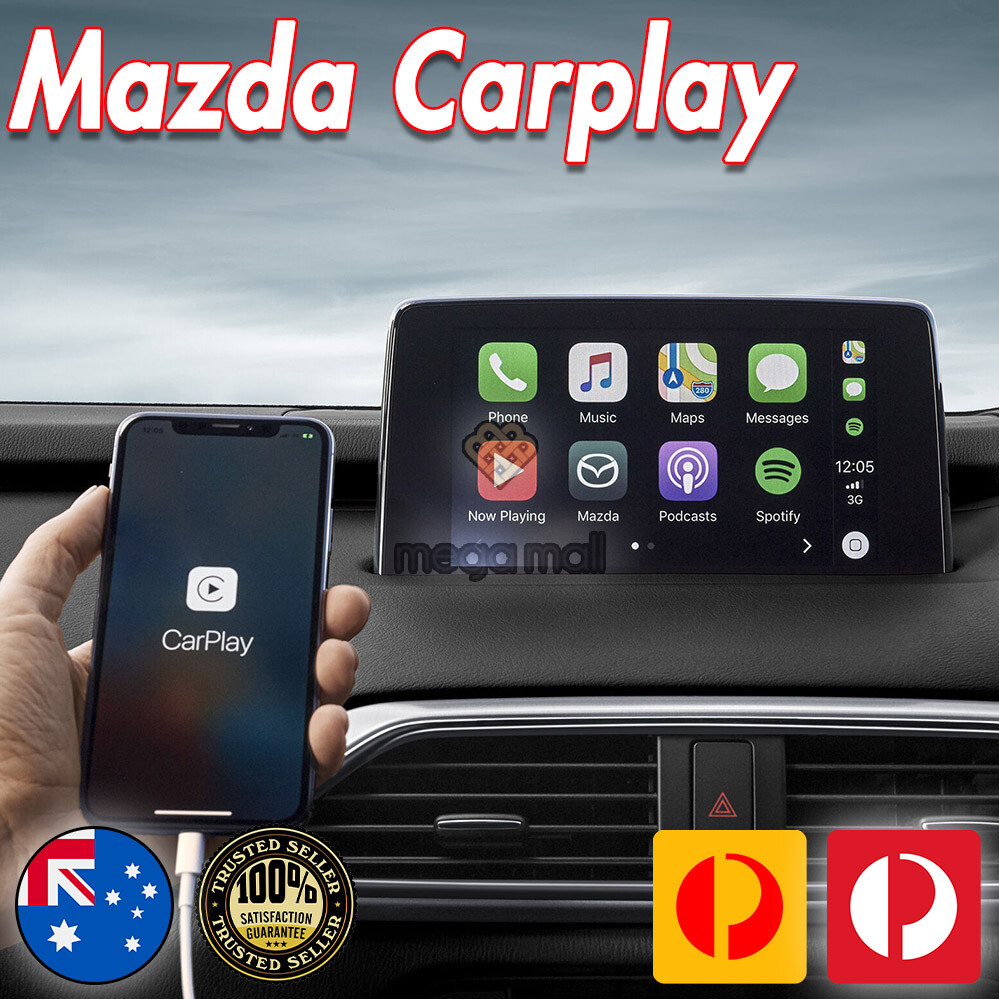 For Mazda 2 3 6 CX3 CX5 CX8 CX9 Apple Carplay Android Auto
