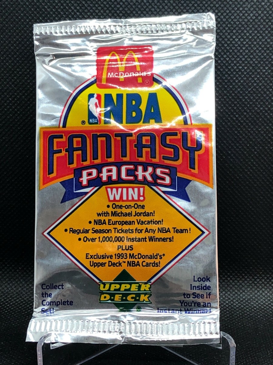 1992-93 Upper Deck NBA Basketball McDonald's Foil Fantasy Pack