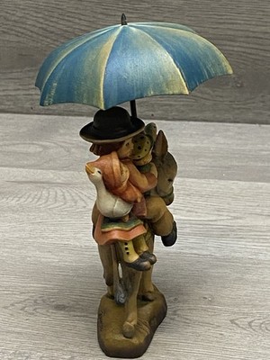 ANRI Ferrandiz Wood Carving “ Riding Through The Rain” 5.5 Inch | eBay