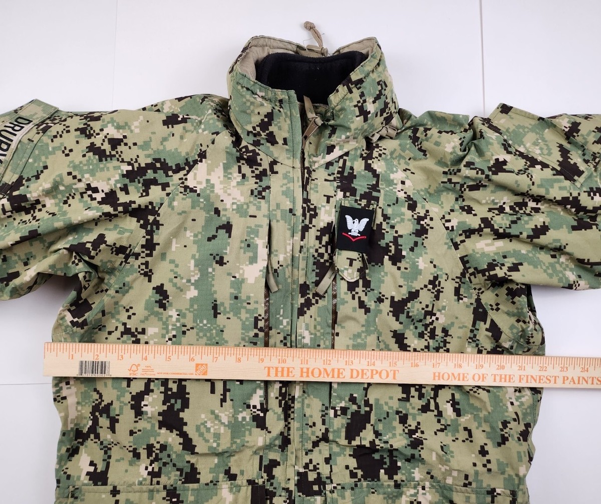 US Navy NWU Type III Working Uniform Parka Wet/Cold Weather Jacket