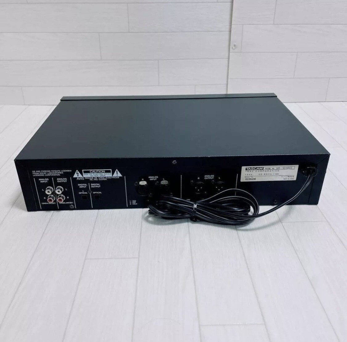 Tascam MD-301MKII MiniDisc MD Player/Recorder from japan Working