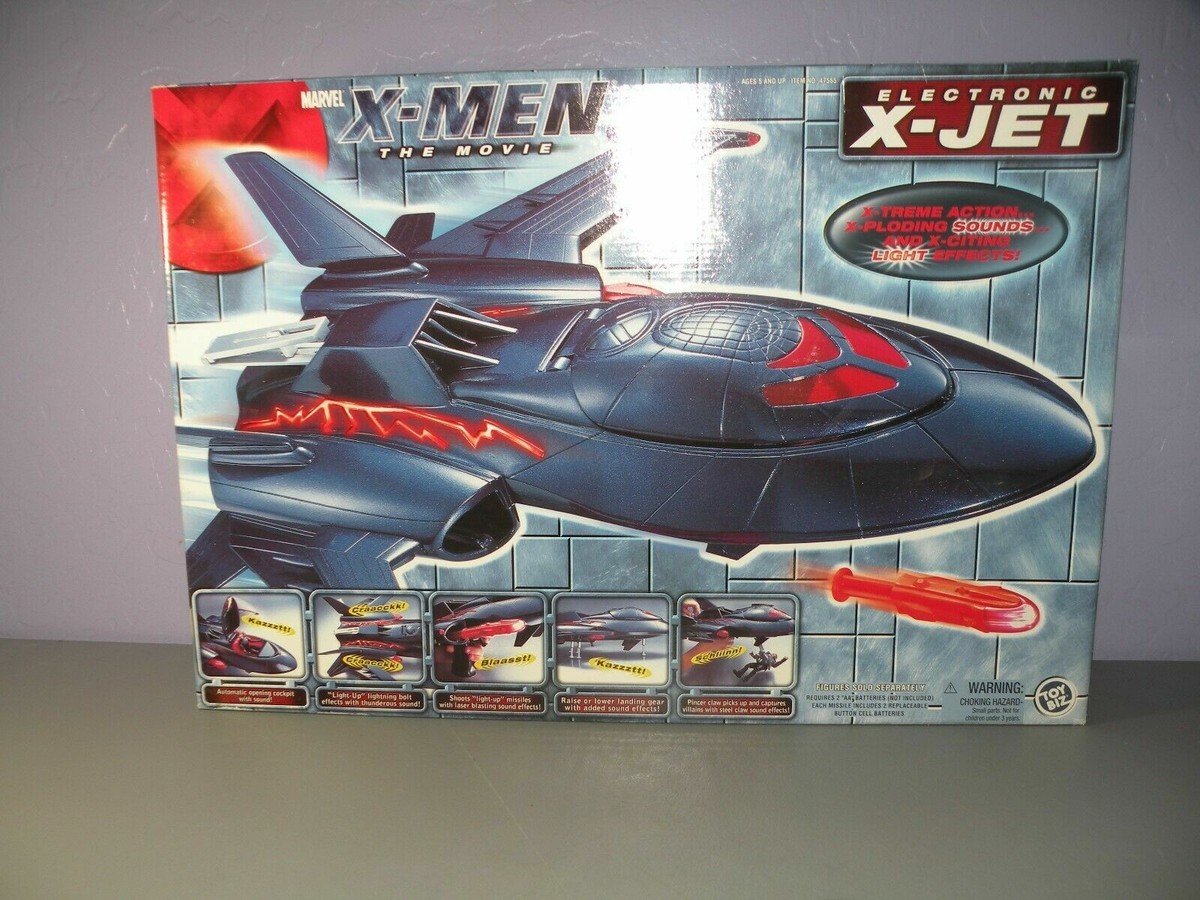 Marvel X-men The Movie Electronic X-jet Blackbird Toy Biz 2000 for