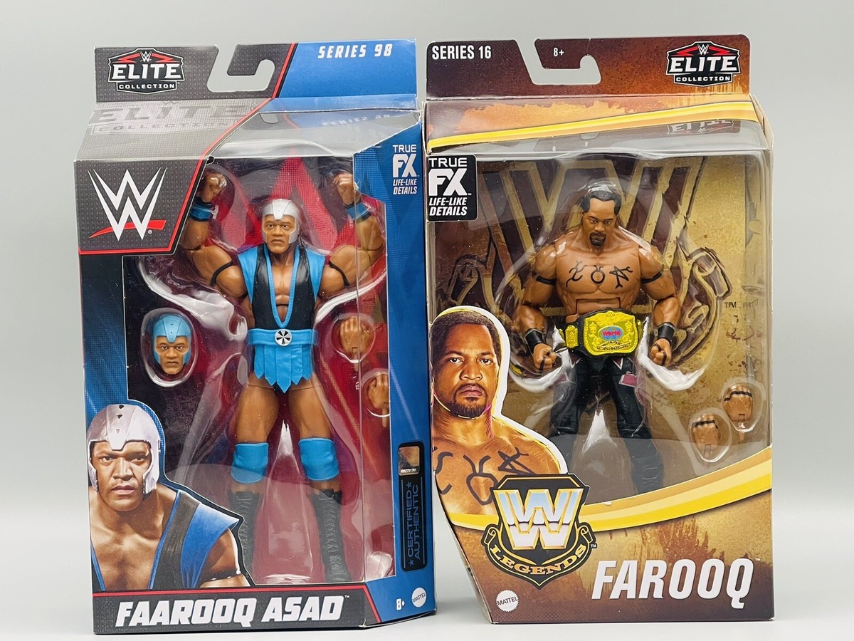WWE Elite Faarooq Asad & Farooq Ron Simmons LOT OF 2 Action