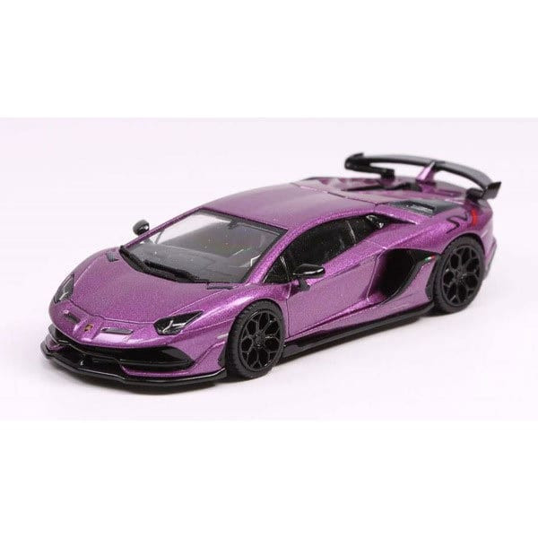 Hs002-04 1/64 Lamborghini Aventador Svj Viola 30Th Diecast Minicar