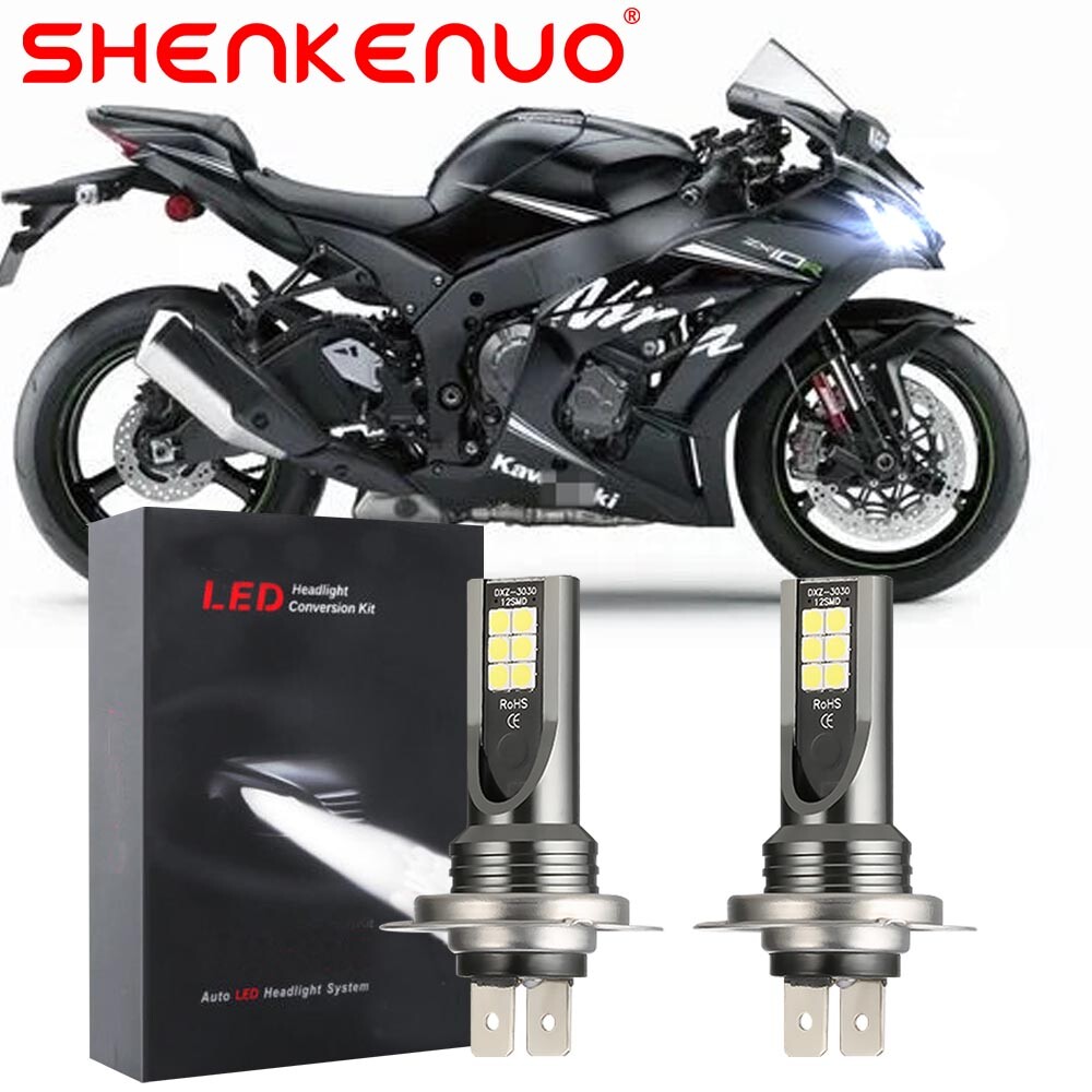 For Kawasaki ZX10 ZX10R LED Bulbs 2011 - 2018 2019 2020 2021