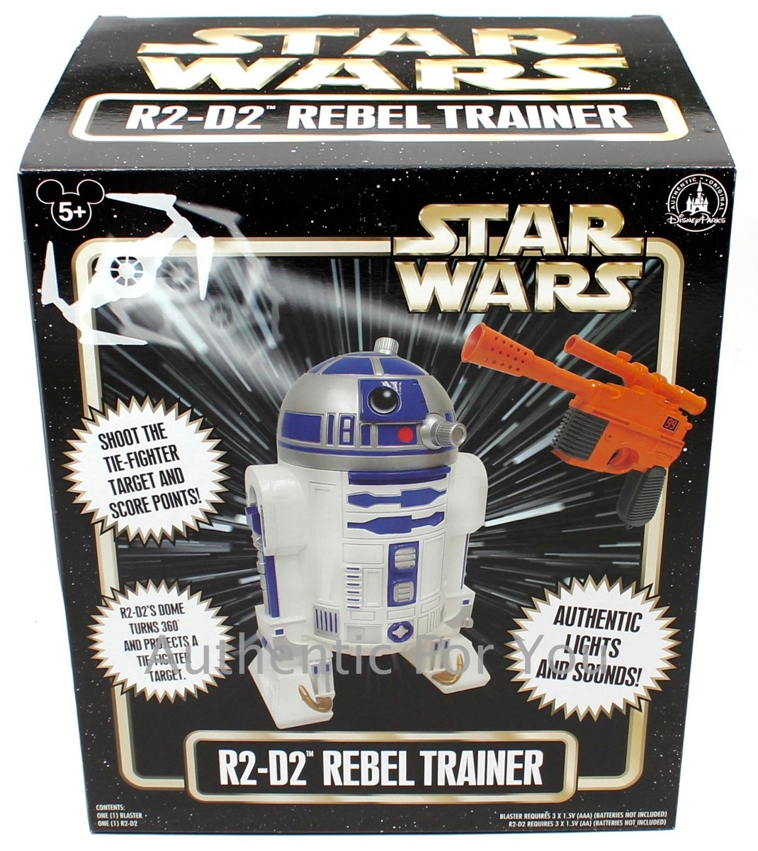 New Disney Parks Star Wars R2-D2 Rebel Trainer with Blaster