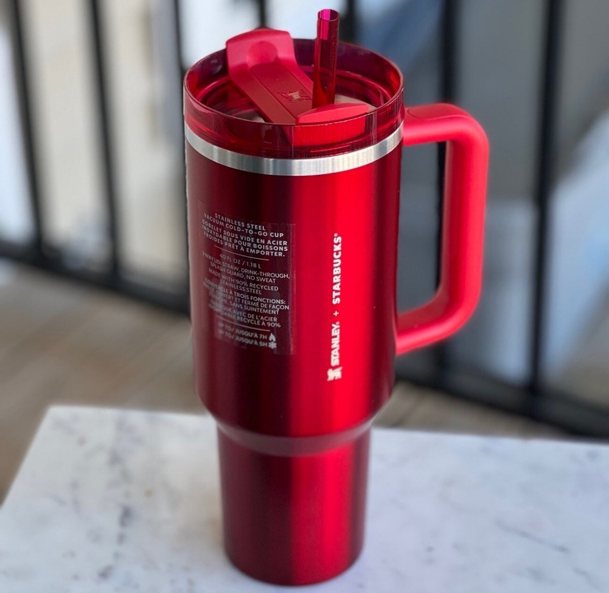 Stanley x Starbucks Holiday Red 40oz Tumbler Cup - 2023 Limited