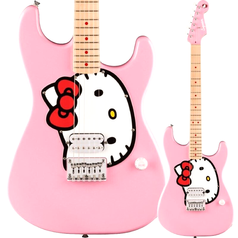 Squier by Fender Limited Edition Hello Kitty Pink Stratocaster