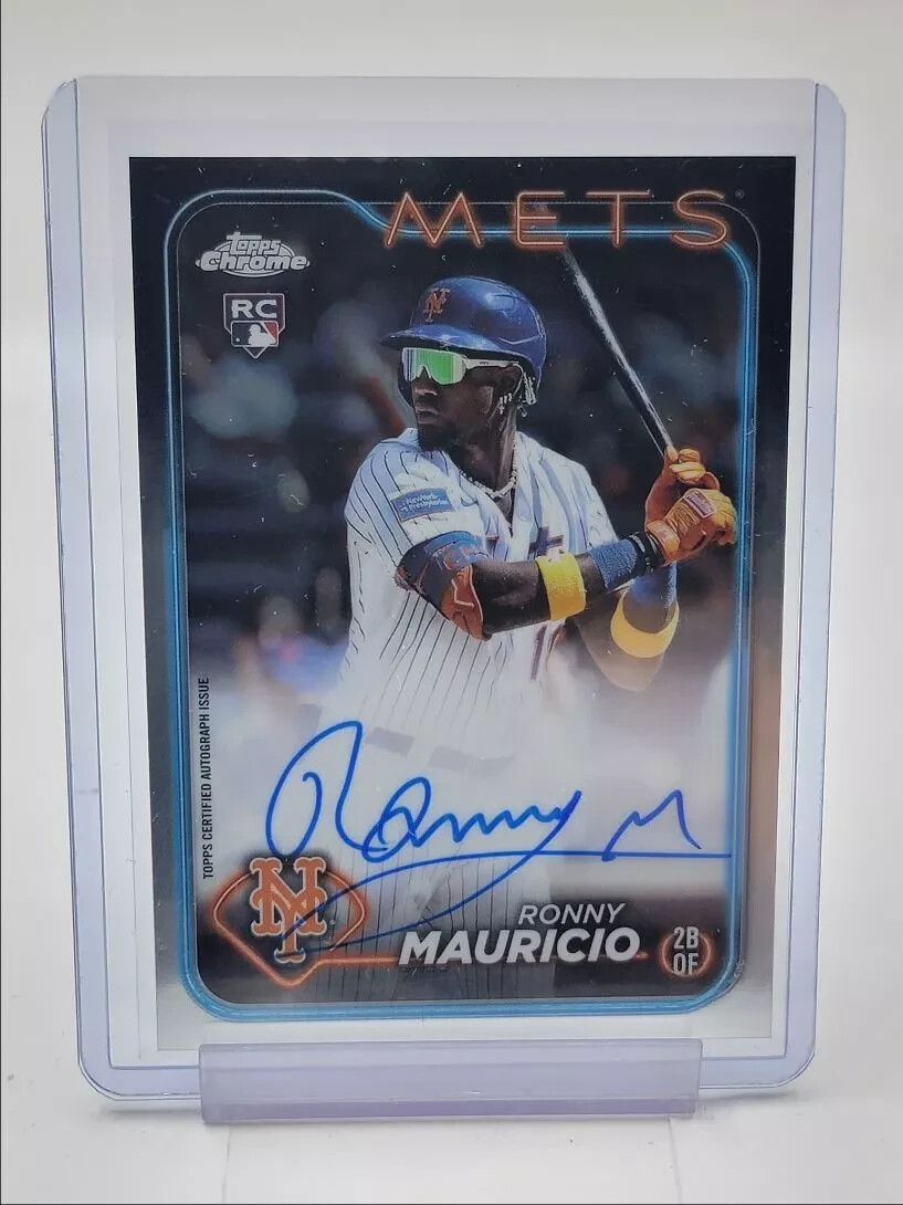 RONNY MAURICIO 2024 TOPPS CHROME ROOKIE AUTOGRAPH METS RC AUTO | eBay