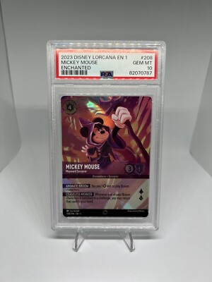 Disney Lorcana Mickey Mouse Wayward Sorcerer 208 Enchanted First