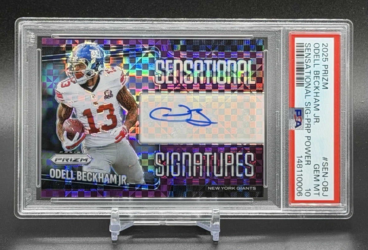 10 Graded Football Odell Beckham Jr. Sports Trading Cards for sale