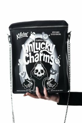 Killstar Unlucky Charms Cereal Grim Reaper Punk Gothic Backpack