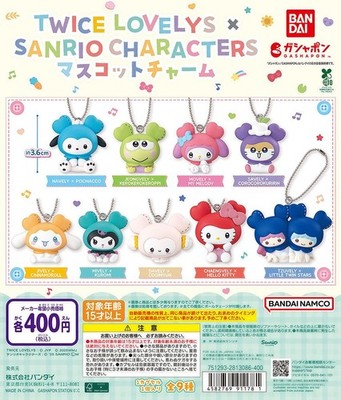 TWICE GACHA LOVELY SANRIO HELLO KITTY KUROMI NAVELY OFFICIAL MERCH