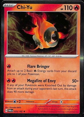 Chi-Yu 29/182 Holo NM Scarlet & Violet (Paradox Rift) Pokemon Card