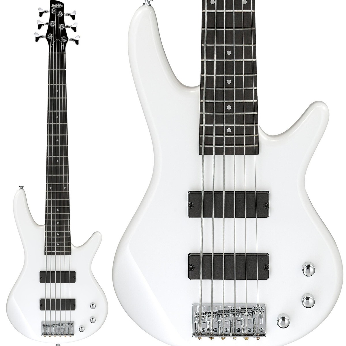Ibanez GSR186-PW Pearl White 6-String Electric Bass Gio Series