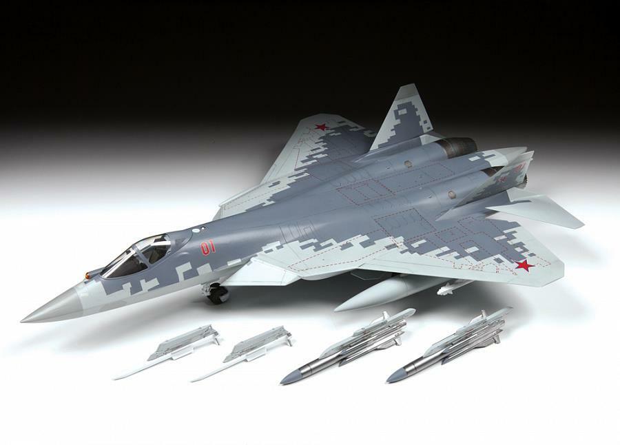 ZVEZDA 4824 Sukhoi SU-57 Russian 5th Gen. FighterPlastic Model