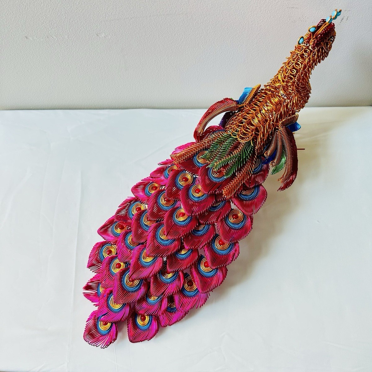 Handmade Peacock Wire Sculpture – Unique Home and Office Décor | eBay