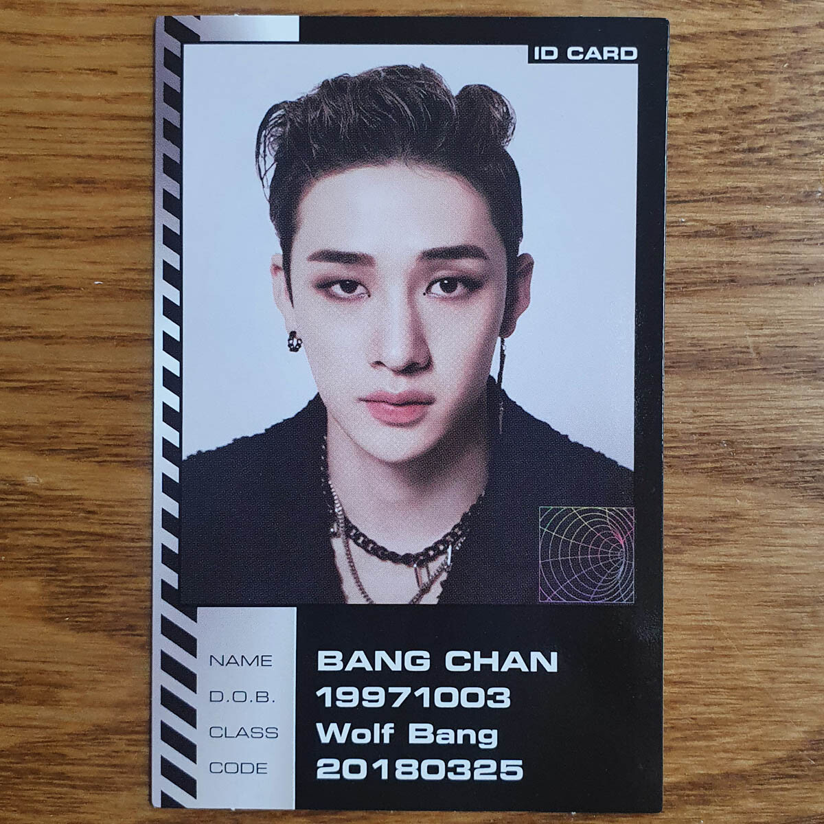 Bang Chan Official Photocard Stray Kids Mini Album Oddinary