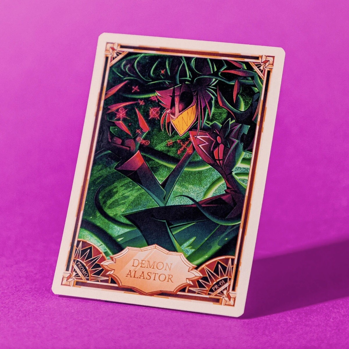 HAZBIN HOTEL Trading Card Demon ALASTOR Foil Promo Card | eBay