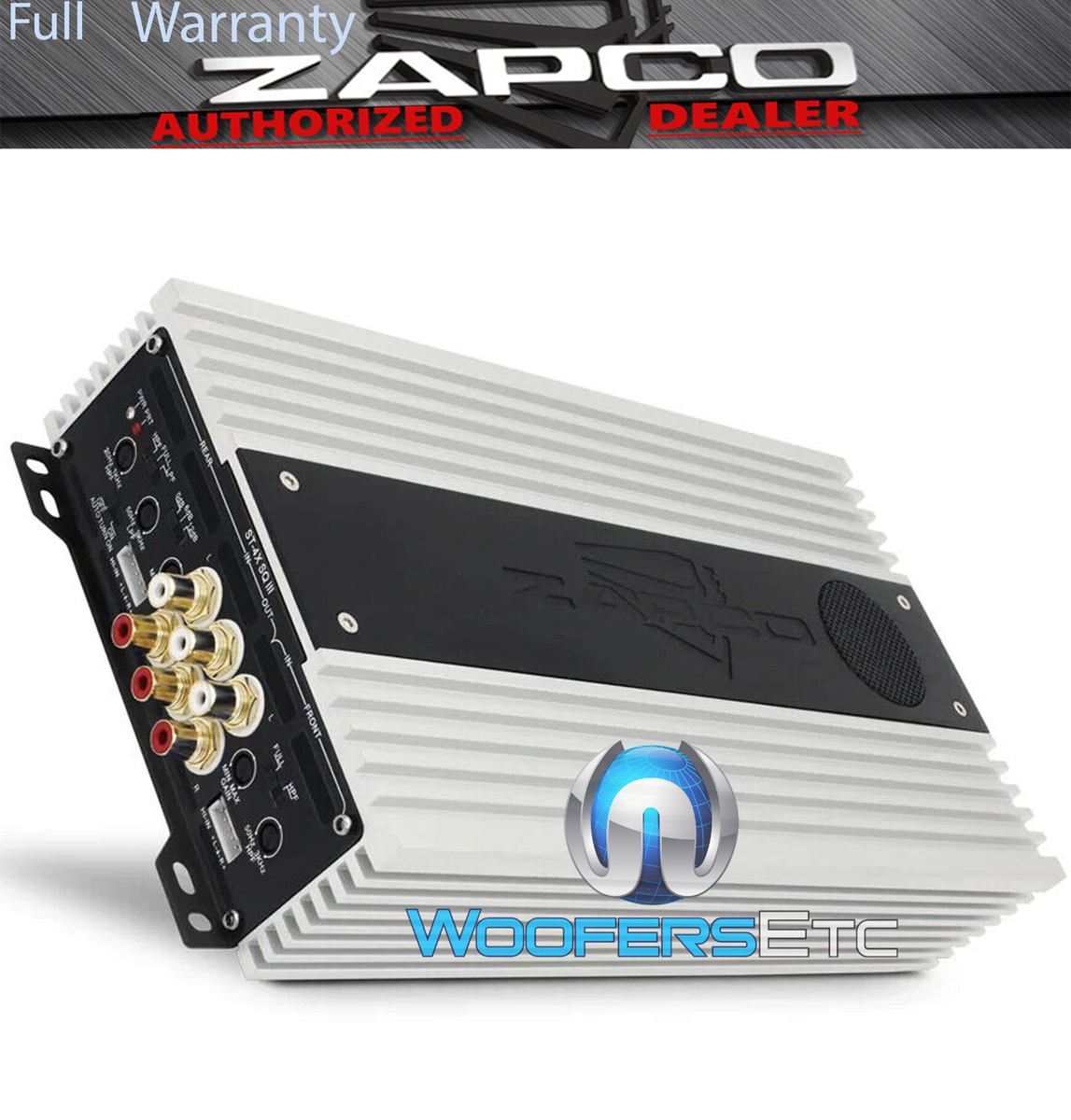 ZAPCO ST-4X-SQ-III 4-CHANNEL 95W RMS X 4 COMPONENT SPEAKERS CLASS