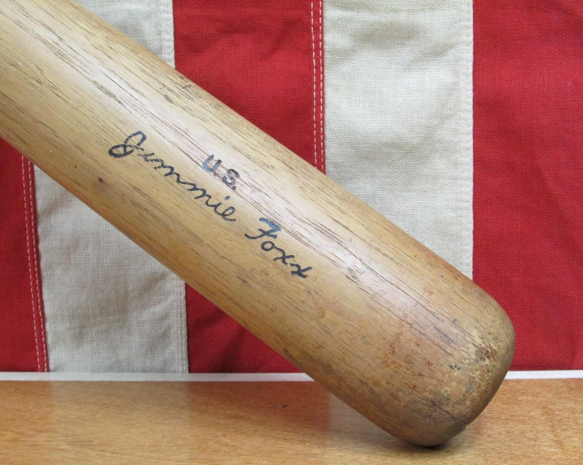 Vintage 1940s Hillerich & Bradsby Wood Baseball Bat HOF Jimmie