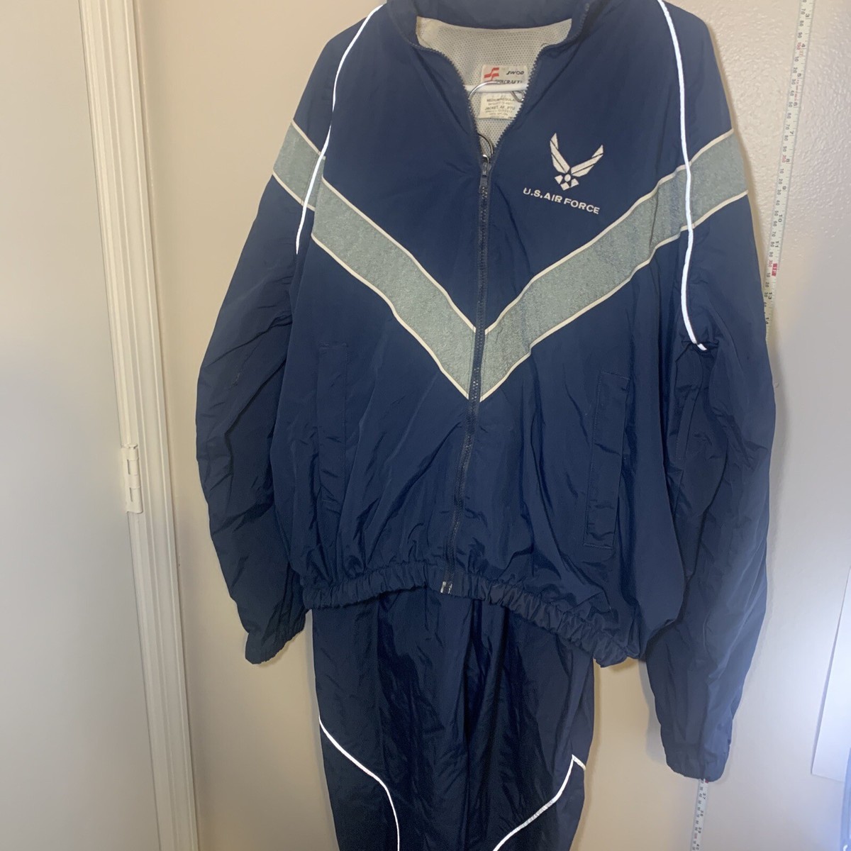 US Air Force Tracksuit Jacket Mens Medium Hooded Pants Skilcraft