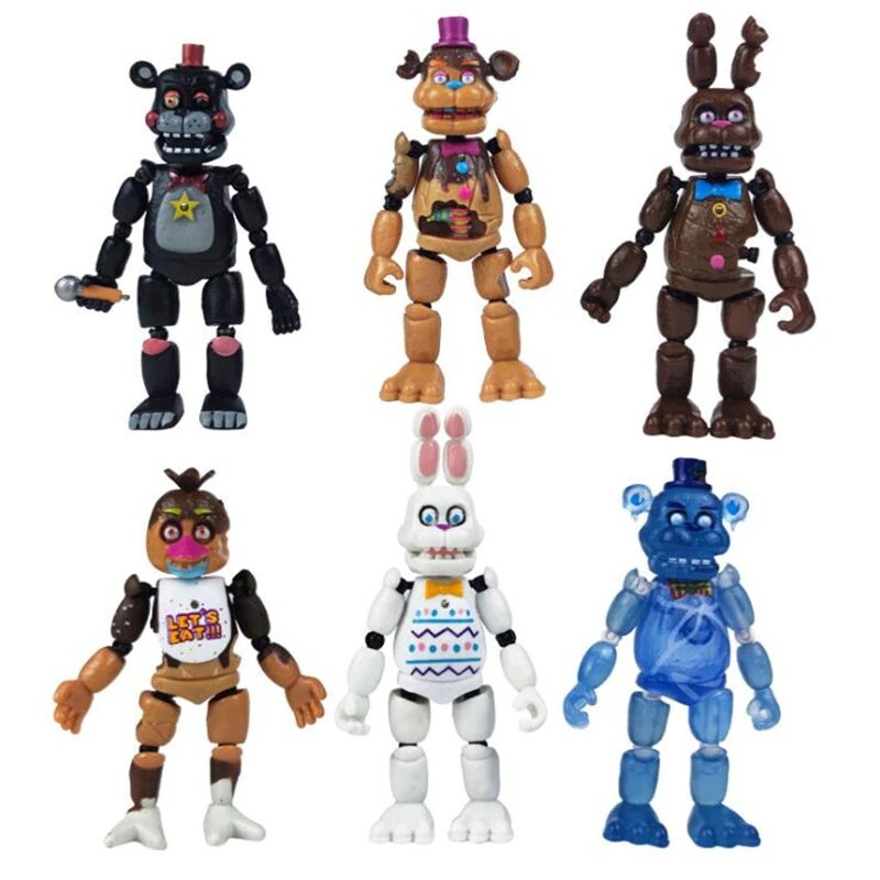 6Pcs Five Nights At Freddy s Articulated Action Figure FNAF Toys