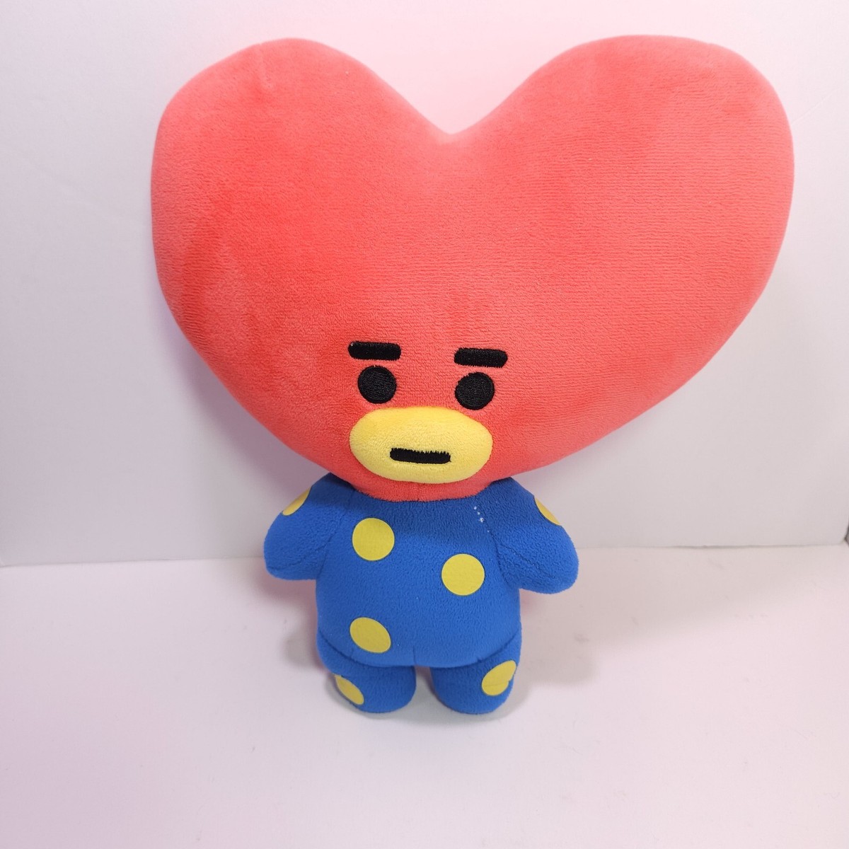 Official BT21 BTS Tata Standing Plush Doll Taehyung KPOP Heart