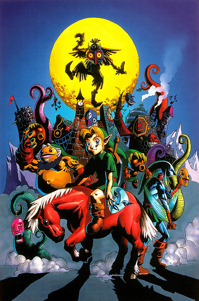 The Legend of Zelda Majora's Mask 3DS N64 Premium POSTER MADE IN