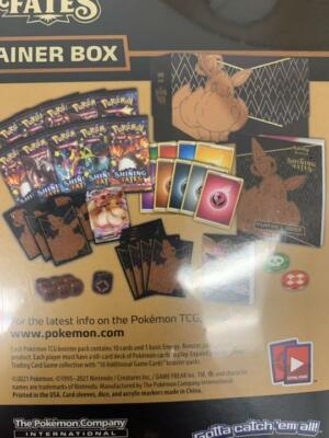 Pokemon Card Shining Fates Elite Trainer Box Shrink wraped Pokémon
