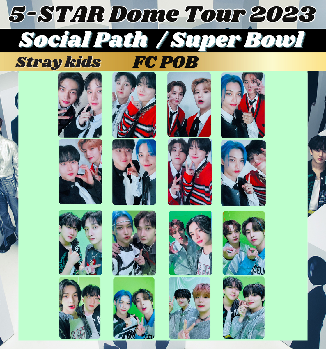 Stray Kids Social Path Super Bowl Photo card StrayKids JAPAN 1st