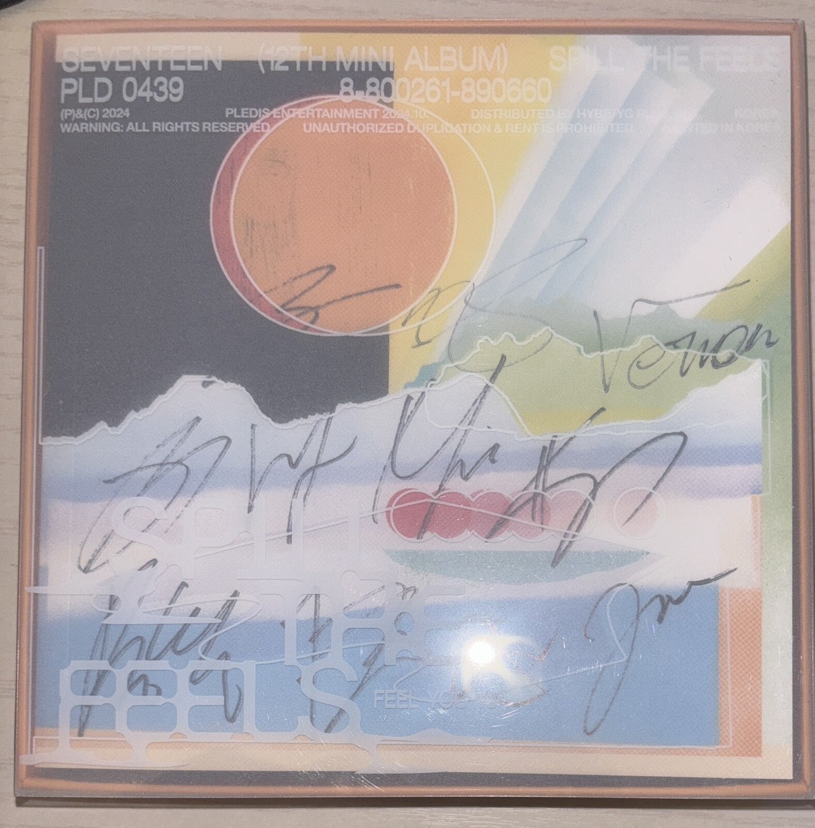 SEVENTEEN [SPILL THE FEELS] BEST Autographed Signed Album | eBay